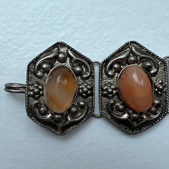 Vintage Stone and Pewter tone Choker - Picture 4 of 9